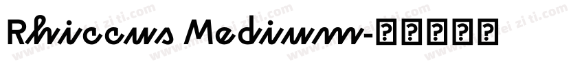 Rhiccus Medium字体转换
